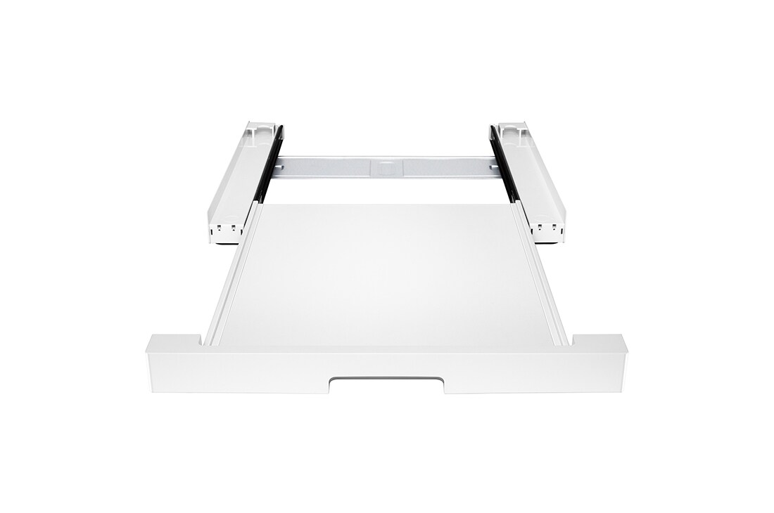 LG Uttrekkbar hylle for stabling av F4X7/RHX7 vaskemaskin og tørketrommel - Essence White, front view, DK2W, thumbnail 2