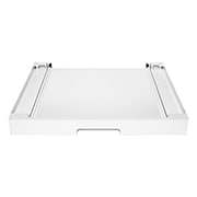 LG Uttrekkbar hylle for stabling av F4X7/RHX7 vaskemaskin og tørketrommel - Essence White, front view, DK2W, thumbnail 1
