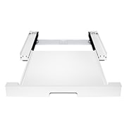 LG Uttrekkbar hylle for stabling av F4X7/RHX7 vaskemaskin og tørketrommel - Essence White, front view, DK2W, thumbnail 2