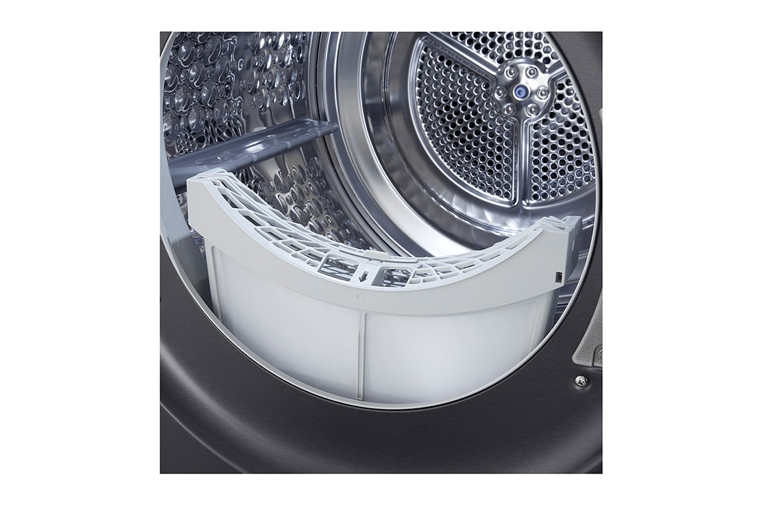 LG 9 kg Tørketrommel (Essence Black) - Energiklasse A+++, LCD-panel, DUAL Inverter Heat Pump™ og Smart Diagnosis™ med Wi-Fi, 9 kg Tørketrommel (Essence Black) - Energiklasse A+++, LCD-panel, DUAL Inverter Heat Pump™ og Smart Diagnosis™ med Wi-Fi, RHX7010TBB, thumbnail 5