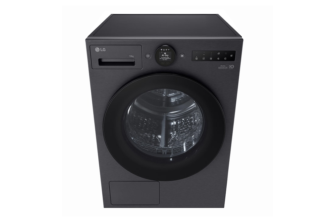 LG 9 kg Tørketrommel (Essence Black) - Energiklasse A+++, LCD-panel, DUAL Inverter Heat Pump™ og Smart Diagnosis™ med Wi-Fi, 9 kg Tørketrommel (Essence Black) - Energiklasse A+++, LCD-panel, DUAL Inverter Heat Pump™ og Smart Diagnosis™ med Wi-Fi, RHX7010TBB, thumbnail 7
