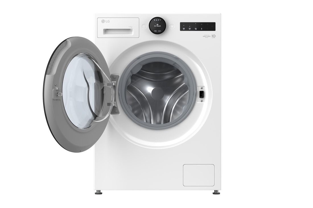 LG 11 kg Vaskemaskin(Essence White) - Energiklasse A, LCD-panel, TurboWash360™, AI DD™, Smart Diagnosis™ med Wi-Fi, 11 kg Vaskemaskin(Essence White) - Energiklasse A, LCD-panel, TurboWash360™, AI DD™, Smart Diagnosis™ med Wi-Fi, F4X7011TWB, thumbnail 2