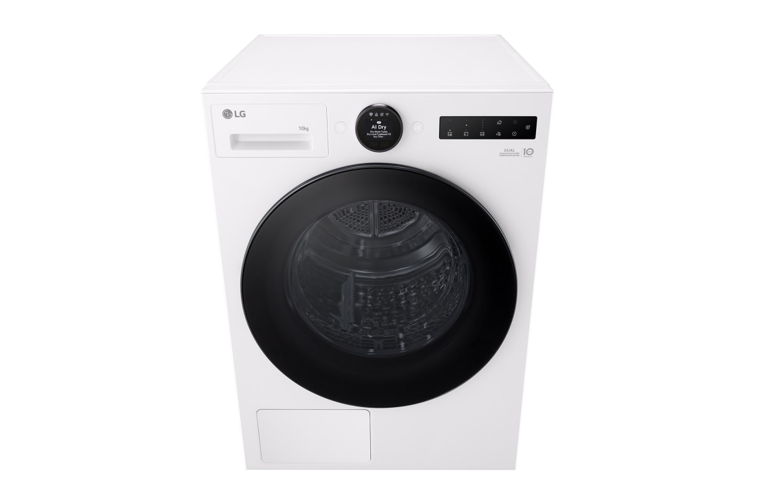 LG 10 kg Tørketrommel (Essence White) - Energiklasse C, LCD-panel, DUAL Inverter Heat Pump™ og Smart Diagnosis™ med Wi-Fi, 10 kg Tørketrommel (Essence White) - Energiklasse C, LCD-panel, DUAL Inverter Heat Pump™ og Smart Diagnosis™ med Wi-Fi, RHX7010TWB, thumbnail 3