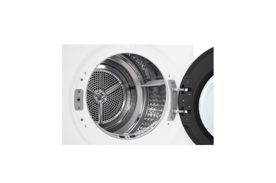 LG 10 kg Tørketrommel (Essence White) - Energiklasse C, LCD-panel, DUAL Inverter Heat Pump™ og Smart Diagnosis™ med Wi-Fi, 10 kg Tørketrommel (Essence White) - Energiklasse C, LCD-panel, DUAL Inverter Heat Pump™ og Smart Diagnosis™ med Wi-Fi, RHX7010TWB, thumbnail 5