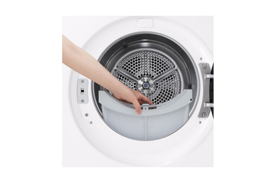 LG 10 kg Tørketrommel (Essence White) - Energiklasse C, LCD-panel, DUAL Inverter Heat Pump™ og Smart Diagnosis™ med Wi-Fi, 10 kg Tørketrommel (Essence White) - Energiklasse C, LCD-panel, DUAL Inverter Heat Pump™ og Smart Diagnosis™ med Wi-Fi, RHX7010TWB, thumbnail 15