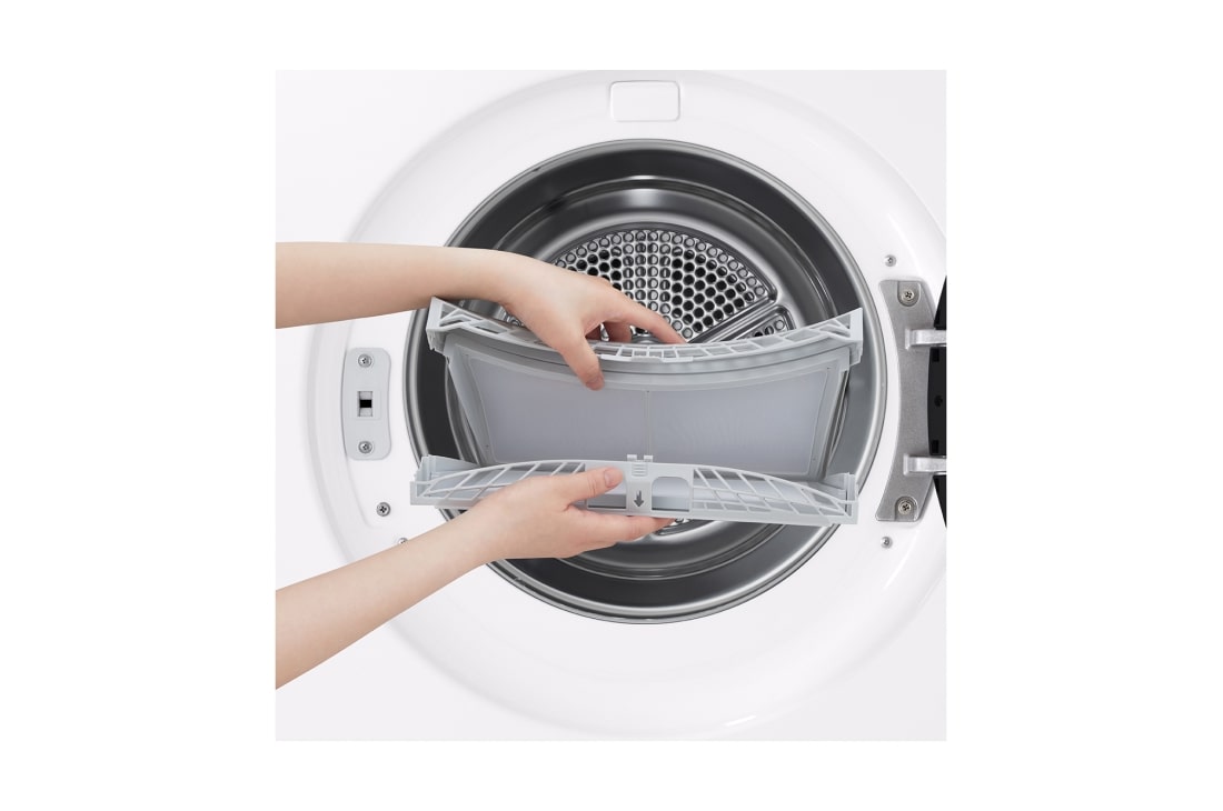 LG 10 kg Tørketrommel (Essence White) - Energiklasse C, LCD-panel, DUAL Inverter Heat Pump™ og Smart Diagnosis™ med Wi-Fi, 10 kg Tørketrommel (Essence White) - Energiklasse C, LCD-panel, DUAL Inverter Heat Pump™ og Smart Diagnosis™ med Wi-Fi, RHX7010TWB, thumbnail 16