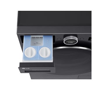 LG 11kg/6kg Kombineret vaskemaskine/tørretumbler (Sort) | Energiklasse A/A, Steam+™, AI Wash™ 2.0, TurboWash™, Smart Diagnosis™ med Wi-Fi, Denne nye kombinerte vaskemaskinen/tørketrommelen fra LG har 11 kg vask og 6 kg tørk, beste energiklasse A/A, AI Wash 2.0, automatisk kondensrengjøring og Steam+ – klesvask på neste nivå., WHX9516TBC, thumbnail 4