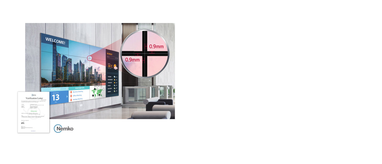 Seamless Large Screens with Extreme-Narrow Bezel1