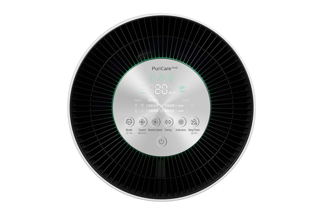 LG PuriCare™ Air Purifier(HEPA), Top panel view, AS10GDWH0, thumbnail 3