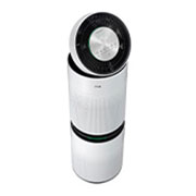 LG PuriCare™ Air Purifier(HEPA), Top Left Side view-Clean Booster open, AS10GDWH0, thumbnail 9