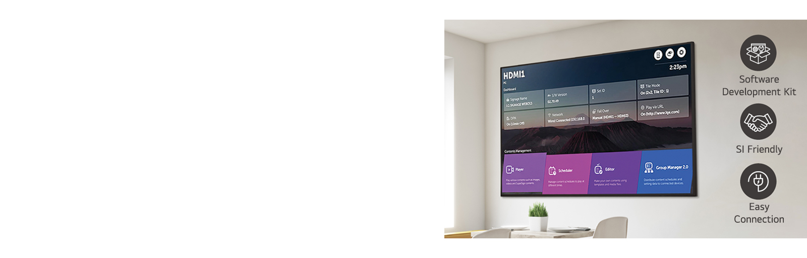A number of tasks can be done at the same time with the intuitive UI.