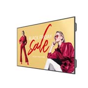 LG UHD Large Screen Signage Display, -45 degree side view with infill image, 98UM5K-B, thumbnail 2