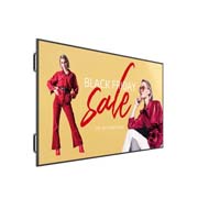 LG UHD Large Screen Signage Display, +45 degree side view with infill image, 98UM5K-B, thumbnail 4