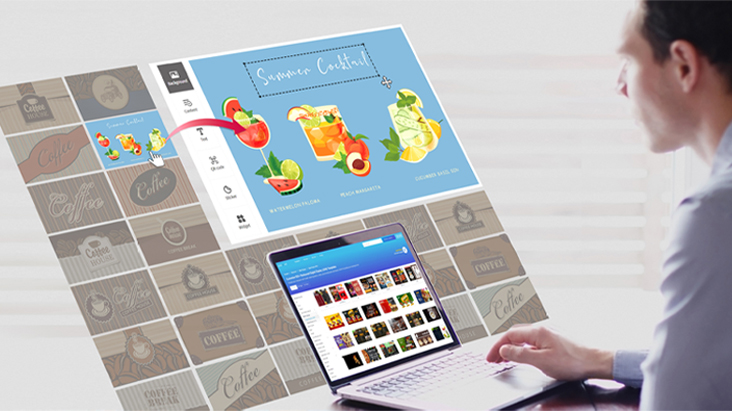Partner content is being utilized to compose the content intended for playback on the signage.