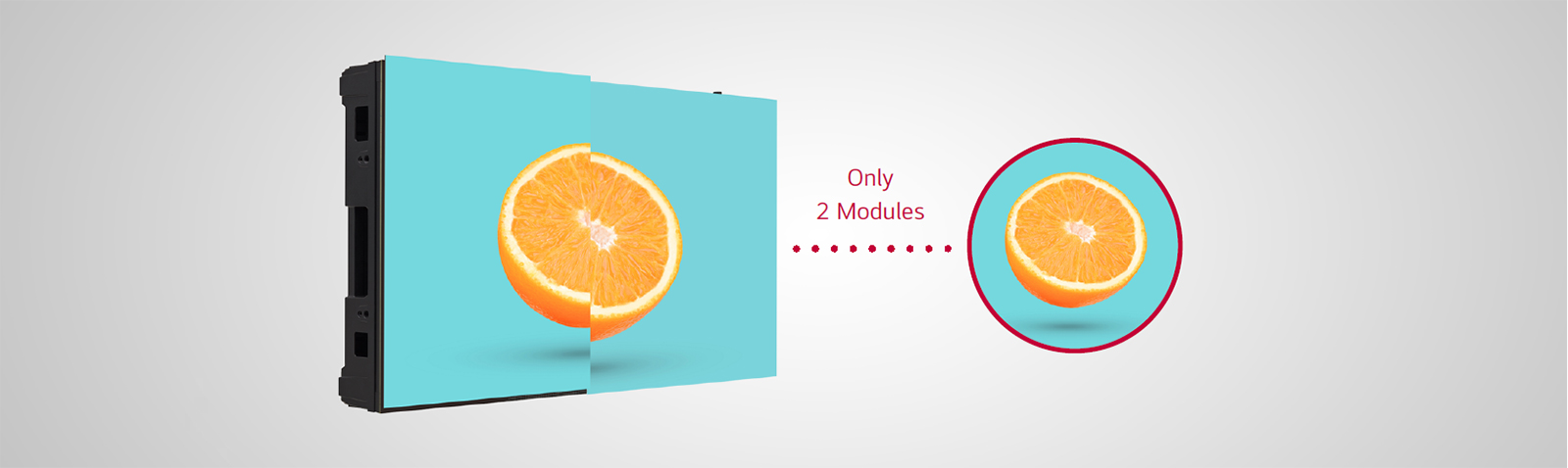 LSBE uses only two modules to create one cabinet.