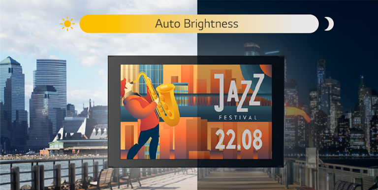 The 22XE1J screen can adjust its brightness automatically according to the ambient light.