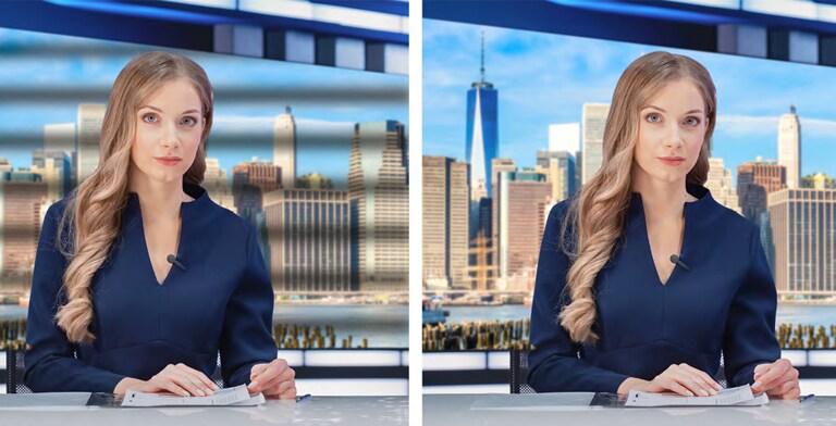 By tuning the frequency of the LED display to the frequency of the camera and sync, the flickering phenomenon is eliminated.