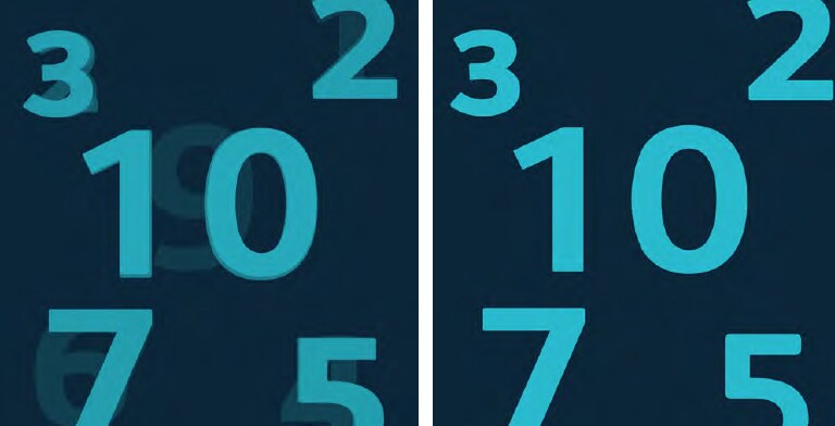 Phase Shift clearly allows clearly modifying the ghost effect as one, which is overlapping with two or three screens.