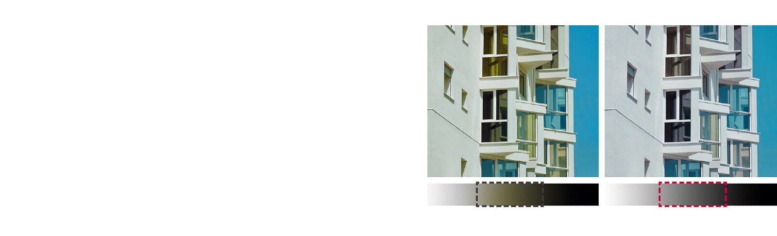 An anomaly that appears yellowish in color, such as the image on the left, can be modified to a gray tone, such as the right, by adjusting the gamma value manually.