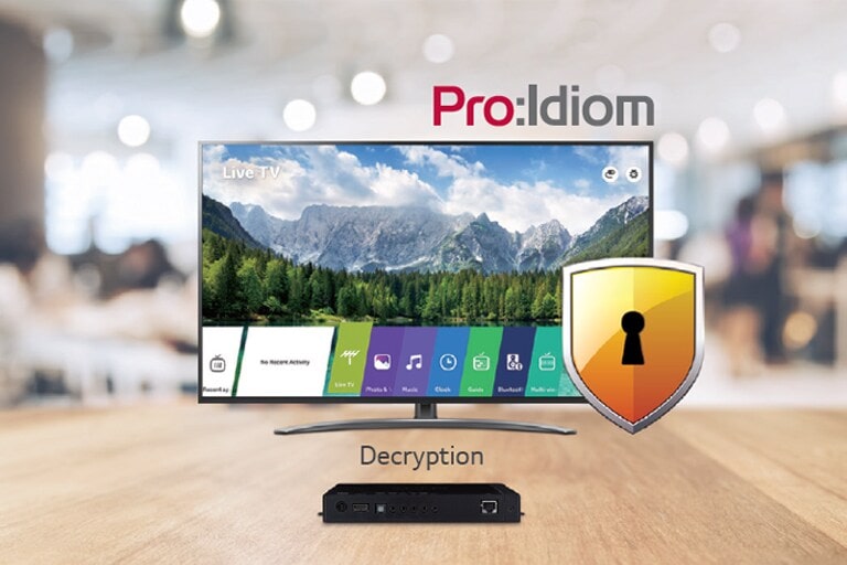 STB-6500 decrypts and unlocks access to premium content through embedded Pro:Idiom technology.