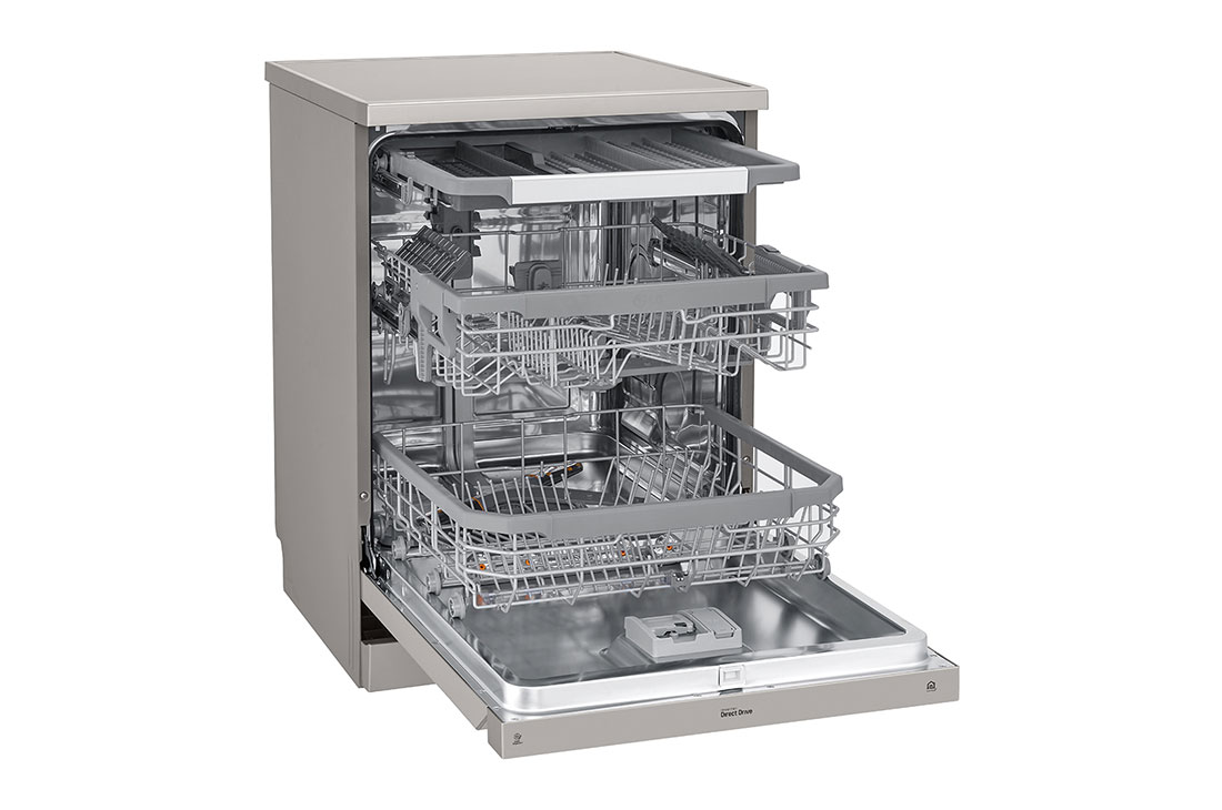 LG Front Control Smart Wi-fi Enabled Dishwasher with QuadWash™ and TrueSteam®, DFB425FP, thumbnail 4