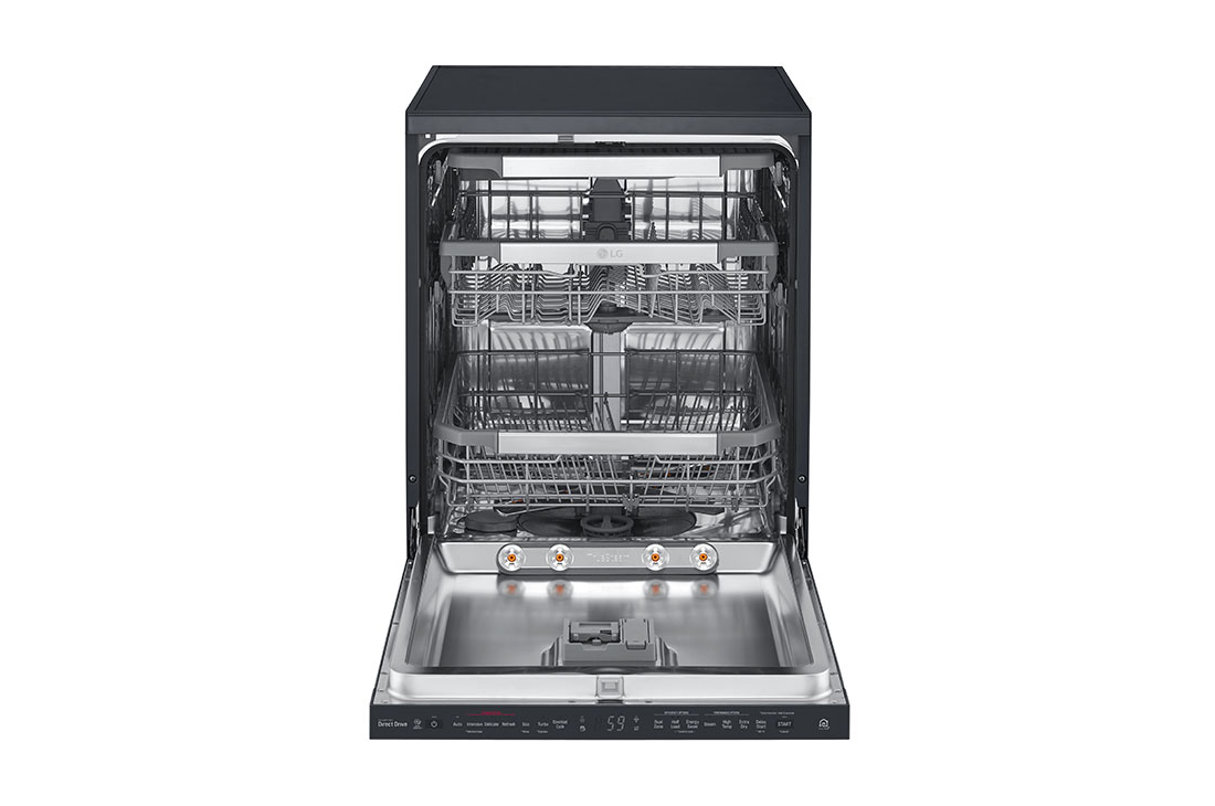 LG THINQ™ Top Control Dishwasher QuadWash™ & TrueSteam®, in black, DFB227HM, thumbnail 2