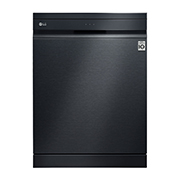 LG THINQ™ Top Control Dishwasher QuadWash™ & TrueSteam®, in black, LG Top Control Smart THINQ Dishwasher with QuadWash™ and TrueSteam®, Matte Black, front view, DFB227HM, thumbnail 1, DFB227HM, thumbnail 1