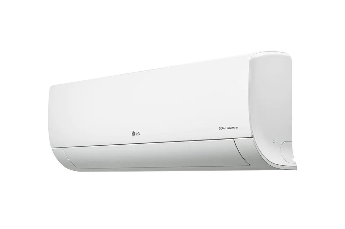 LG Dual Inverter Hot & Cold Split Air Conditioner with 4 Way Swing, LG S3-W24K23VB Left View, S3-W24K23VB, thumbnail 3
