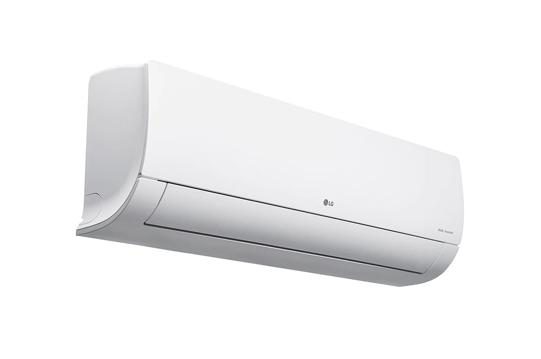 LG Dual Inverter Hot & Cold Split Air Conditioner with 4 Way Swing, LG S3-W24K23VB Right View Perspective, S3-W24K23VB, thumbnail 7