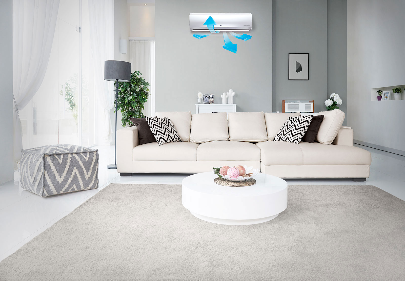 LG S3-W12JA3DA 4 Way Swing