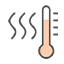 LG air conditioner operating heating mode based on room temperature via the smart button.