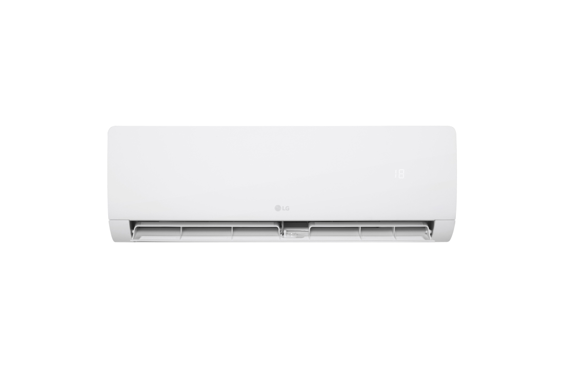 LG 12,000 BTU, Single Split Air Conditioner, Front view of an air conditioner with the vane partially open, S3-W12TZXAA, thumbnail 3
