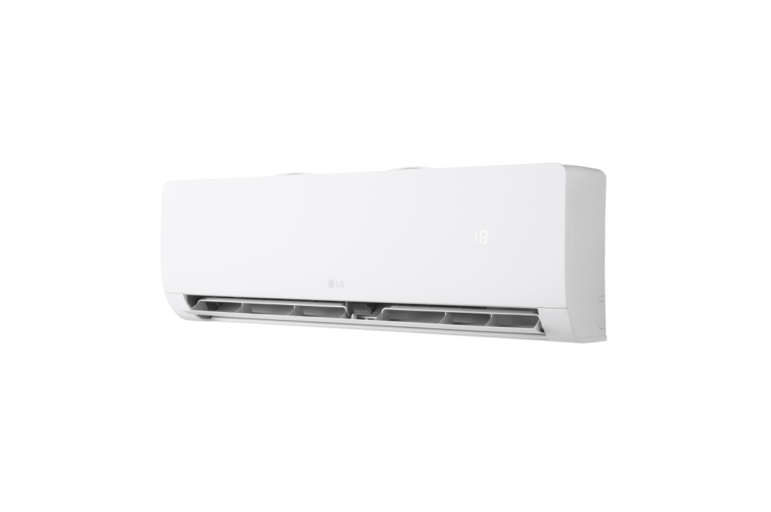 LG 12,000 BTU, Single Split Air Conditioner, Left-angle view of an air conditioner with the vane slightly open, S3-W12TZXAA, thumbnail 6