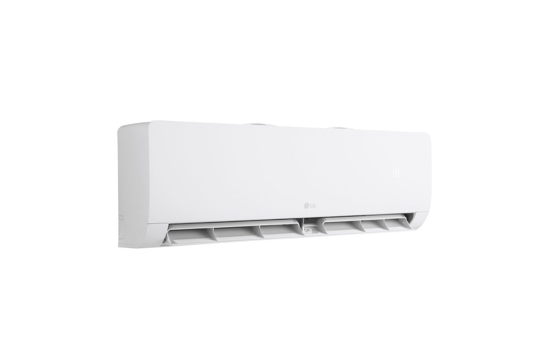 LG 12,000 BTU, Single Split Air Conditioner, Right-angle view of an air conditioner with the vane partially open, S3-W12TZXAA, thumbnail 11