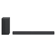 LG Sound Bar S65Q, diagonal view of sound bar rear speaker, S65Q, thumbnail 2