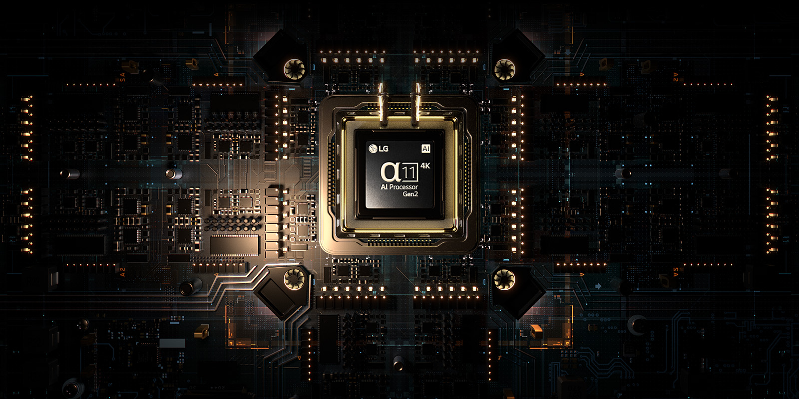 alpha 11 AI Processor Gen2 is on an advanced-looking circuit board.