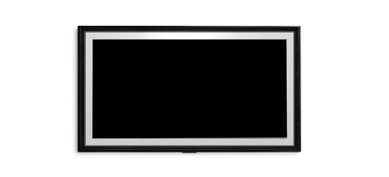 Art works displayed on a TV are keep changing. (play the video) 