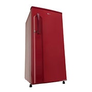 LG 188 L, Fastest In Ice Making, Toughened Glass Shelves, LG GL-B191KPRB Left Low Perspective View, GL-B200HRLN, thumbnail 4