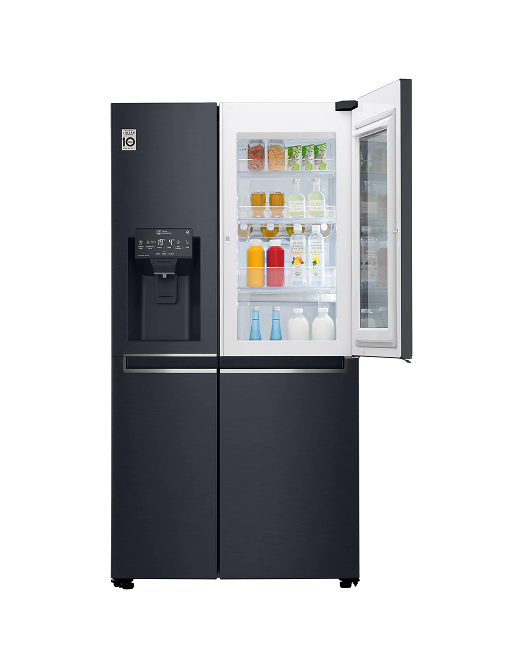 601L SidebySide Fridge with LG ThinQ™, Matt Black LG NP