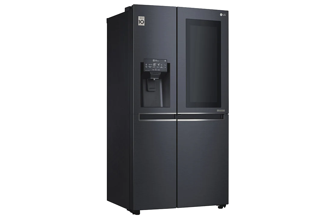 LG 601L side-by-side-fridge with InstaView Door-in-Door™ in Matt Black, GS-X6018MT, thumbnail 4