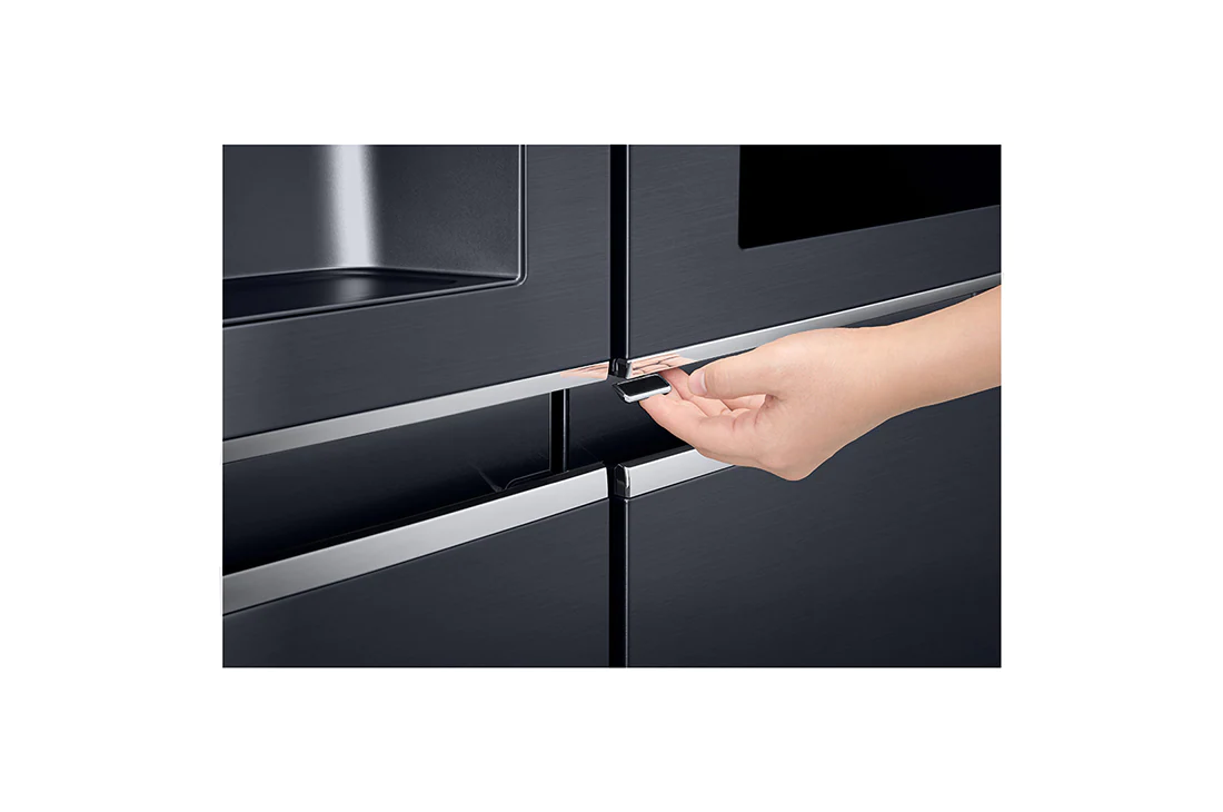 LG 601L side-by-side-fridge with InstaView Door-in-Door™ in Matt Black, GS-X6018MT, thumbnail 10