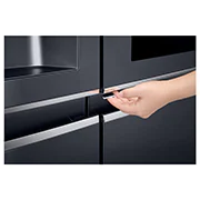 LG 601L side-by-side-fridge with InstaView Door-in-Door™ in Matt Black, GS-X6018MT, thumbnail 10