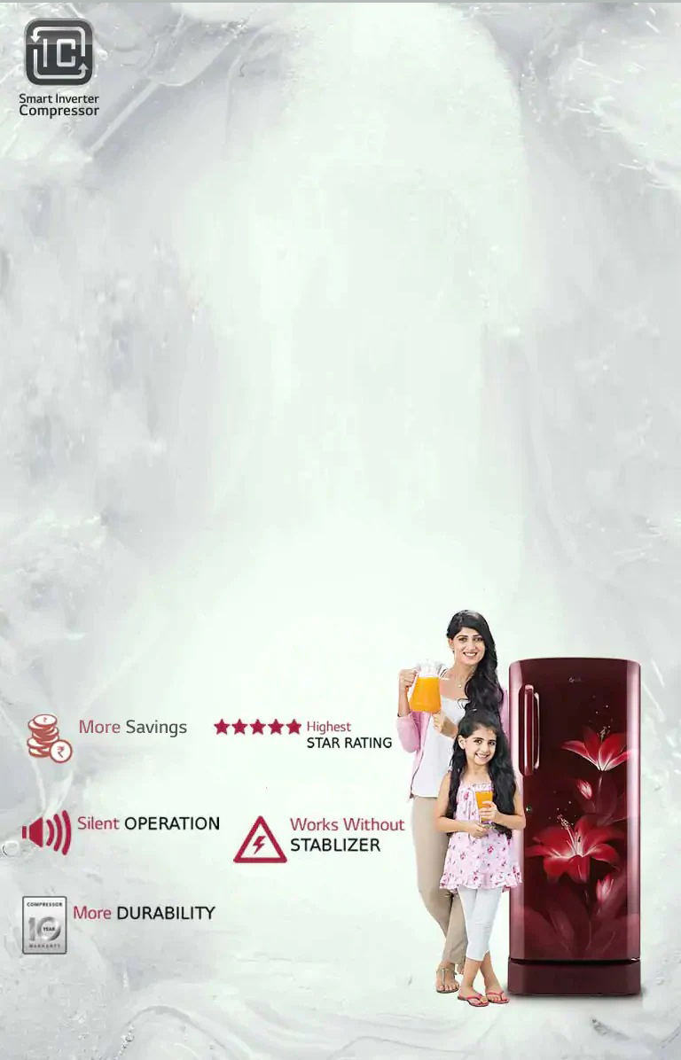LG Smart Inverter Compressor Refrigerator