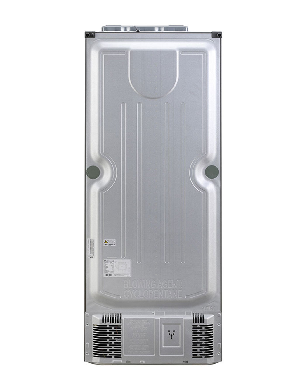 437L Top Freezer with DoorCooling+™ in Shiny Steel LG NP