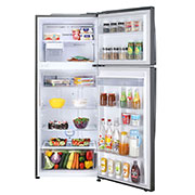 LG 471 Litres Smart Inverter, Water Dispenser, Door Cooling+™, LG ThinQ, Hygiene Fresh+™, Auto Smart Connect™, Front View with content, GL-B503PZI, thumbnail 2