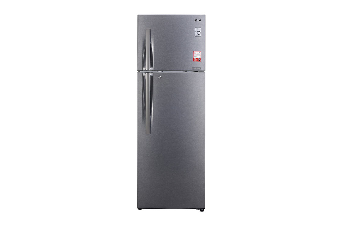 LG 360 Litres Fridge with Smart Inverter Compressor, Multi Air Flow, Auto Smart Connect™, LG GL-M413RLCI Front View, GL-M413RLCI