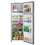 LG 360 Litres Fridge with Smart Inverter Compressor, Multi Air Flow, Auto Smart Connect™, LG GL-M413RLCI Front View with content, GL-M413RLCI, thumbnail 2