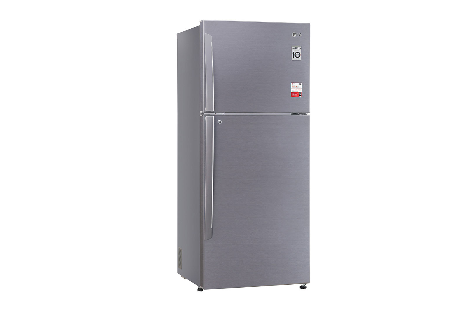 437L Top Freezer with Smart Diagnosis Shiny Steel LG NP