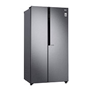 LG 613L Side-by-Side Refrigerator in Dark Grapite, 30 degree right side view, GS-B6181DS, thumbnail 11