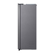 LG 613L Side-by-Side Refrigerator in Dark Grapite, side view, GS-B6181DS, thumbnail 12